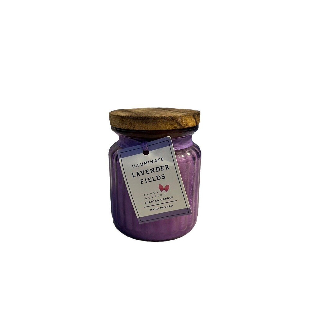 Paper Destiny Candle 7.2oz Scented Lavender Hand Poured 52 Hours Burn‎ Time
